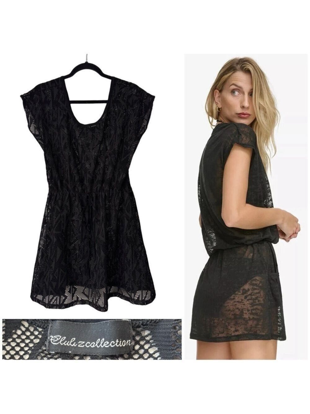 Sheer Black Swimsuit Cover Up